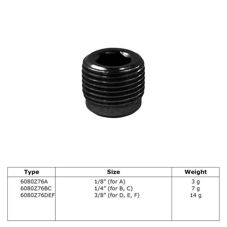 Buiskoppeling Stelschroef (zwart)-DEF / 42,4 mm, 48,3 mm en 60,3 mm