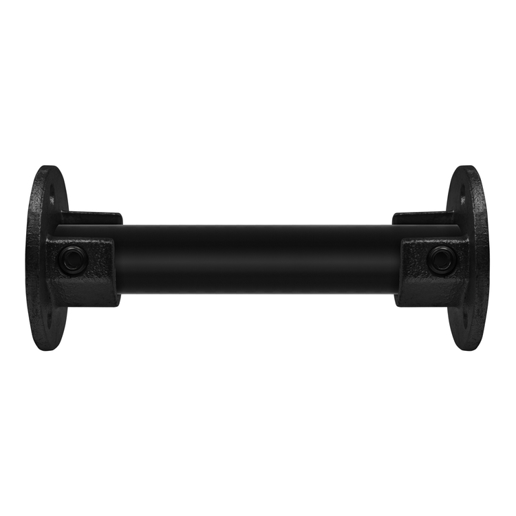 Doos Ronde voetplaat met inleg (set) - zwart-B / 26,9 mm