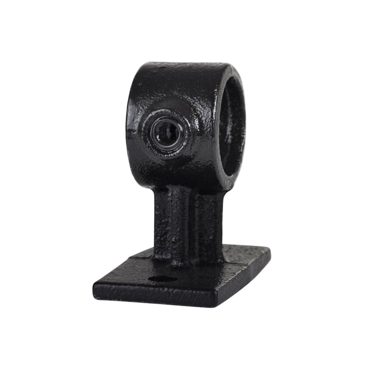 Buiskoppeling Leuningdrager - zwart-E / 48,3 mm